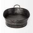 Mercana Reno Black Metal Vintage Inspired Basket