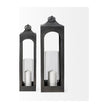 Mercana Ina Charcoal Metal Candle Holder Lantern