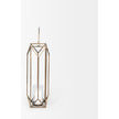 Mercana Ivy Gold Metal Geometric Cage Candle Holder Lantern Clearance
