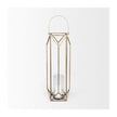 Mercana Ivy Gold Metal Geometric Cage Candle Holder Lantern Clearance