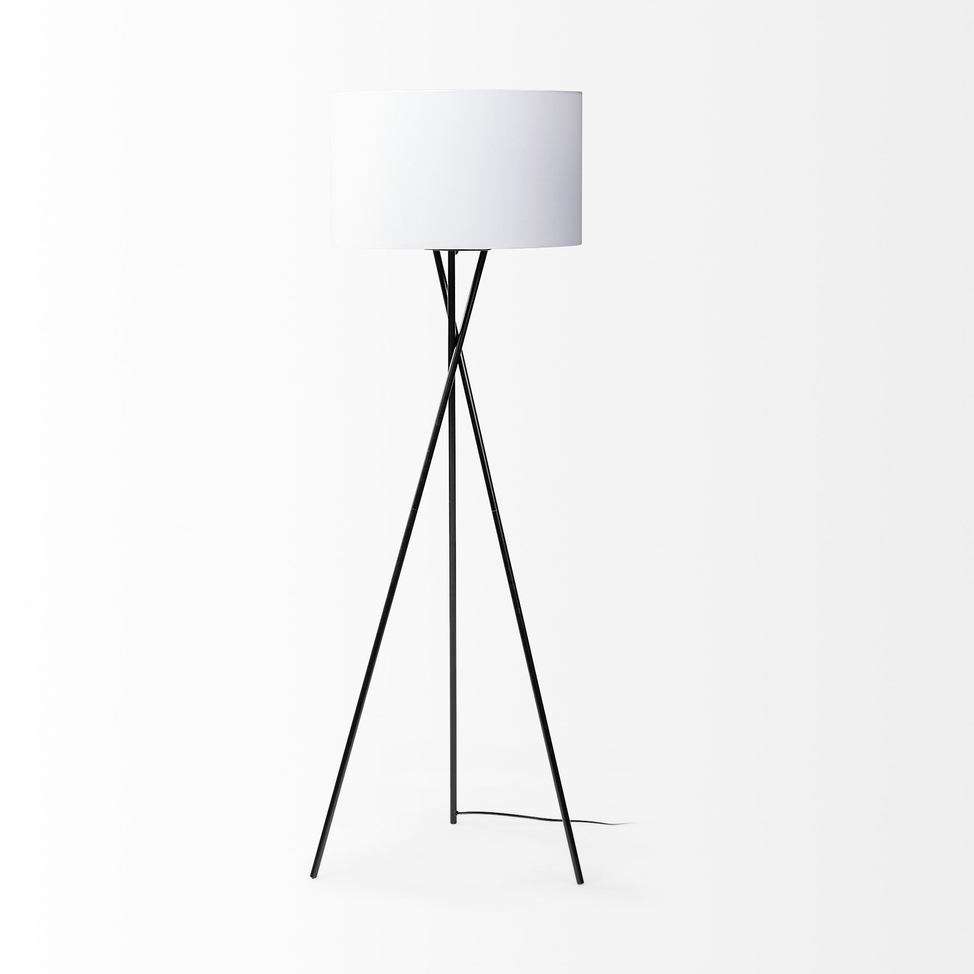 Mercana Ambrose Fabric Shade Floor Lamp