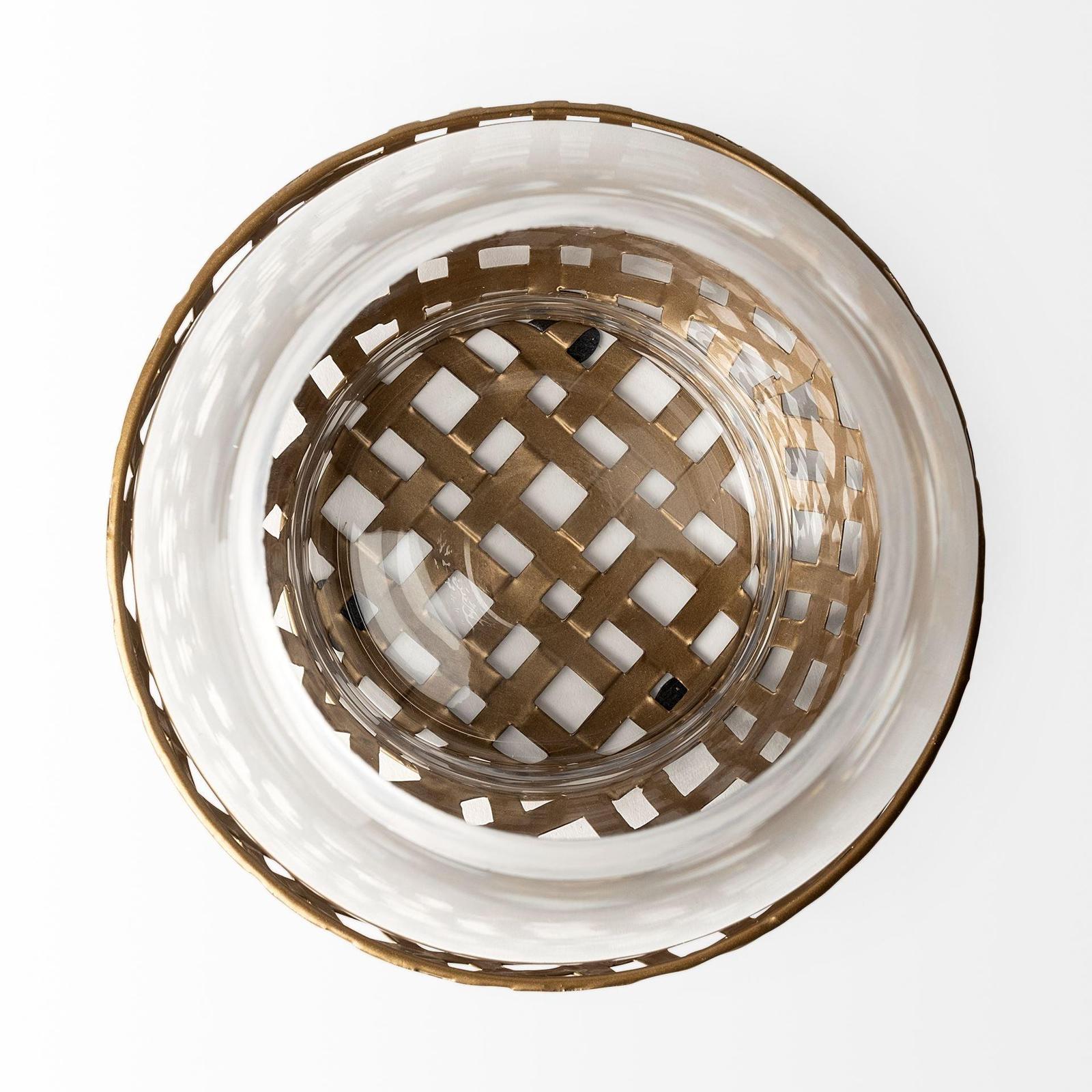 Mercana Reena Woven Metal Base Table Candle Holder