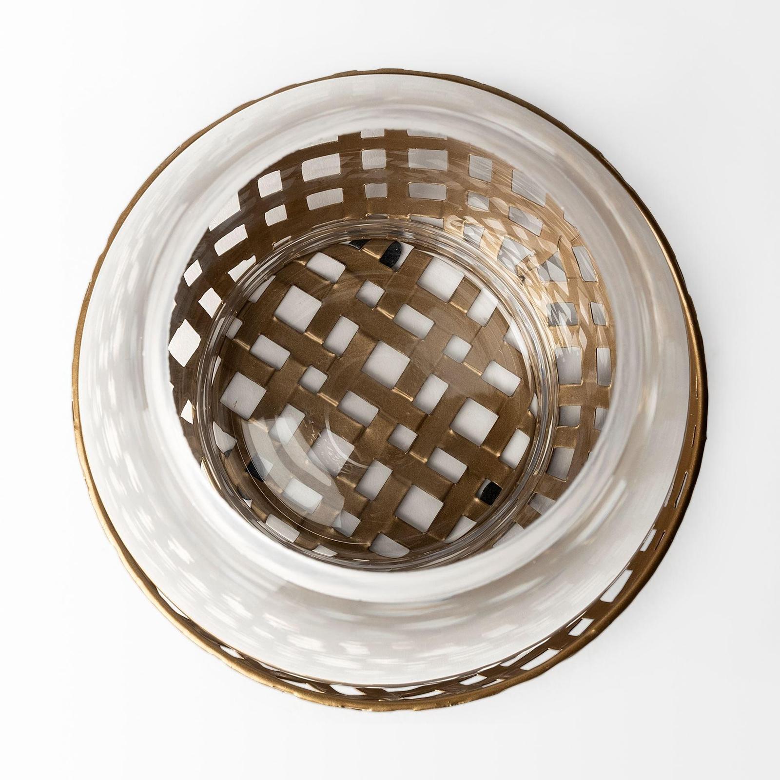 Mercana Reena Woven Metal Base Table Candle Holder