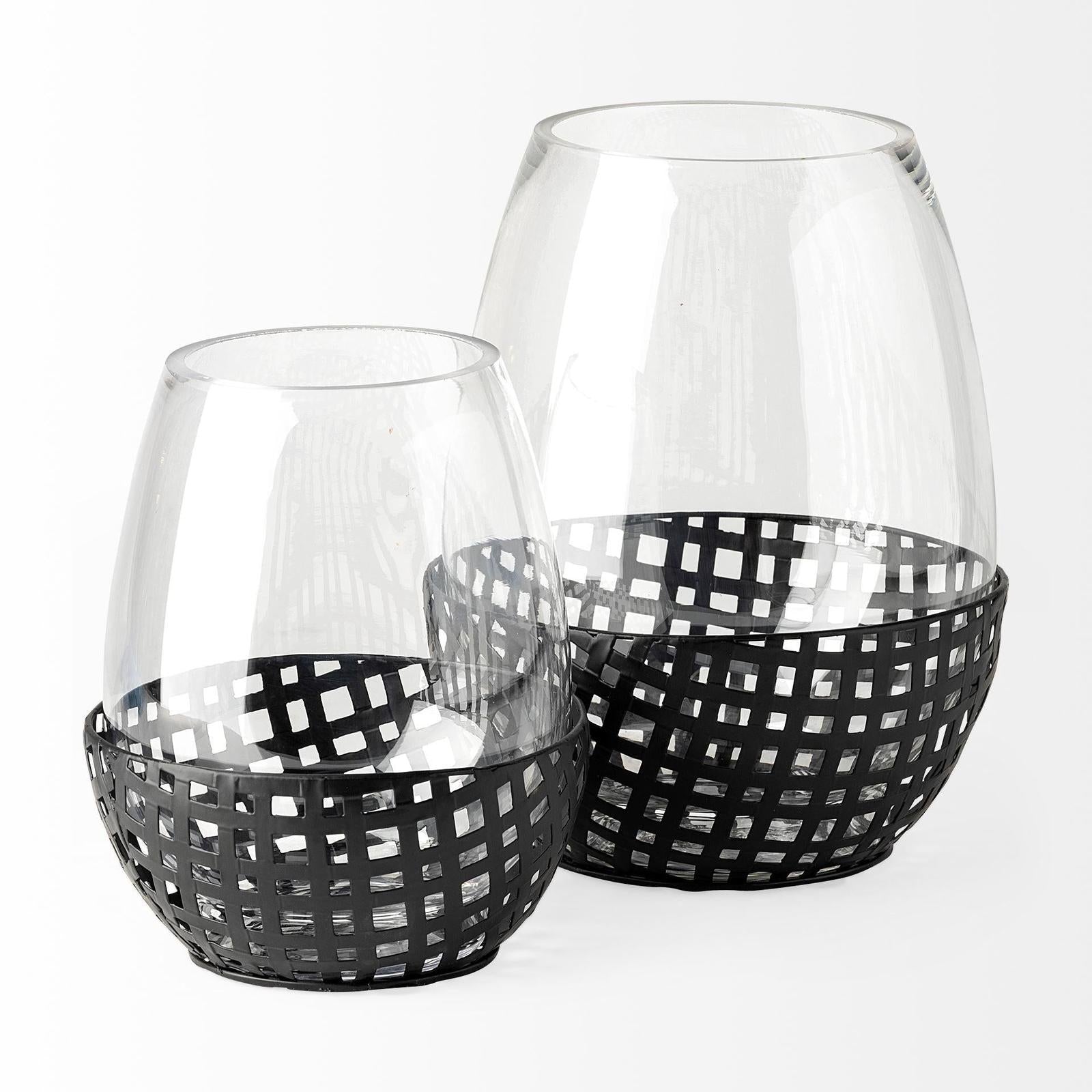 Mercana Reena Woven Metal Base Table Candle Holder
