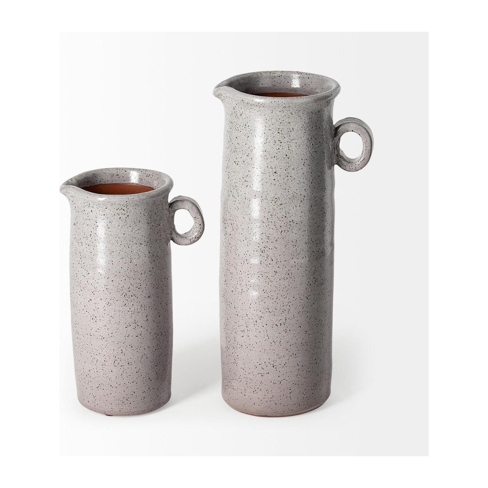 Mercana Frieda Freckled Gray Ceramic Jug