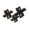 Mercana Aleph Black Metal Small Medium & Large Jacks - Set of 3