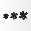 Mercana Aleph Black Metal Small Medium & Large Jacks - Set of 3