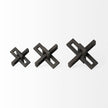 Mercana Aleph Black Metal Small Medium & Large Jacks - Set of 3