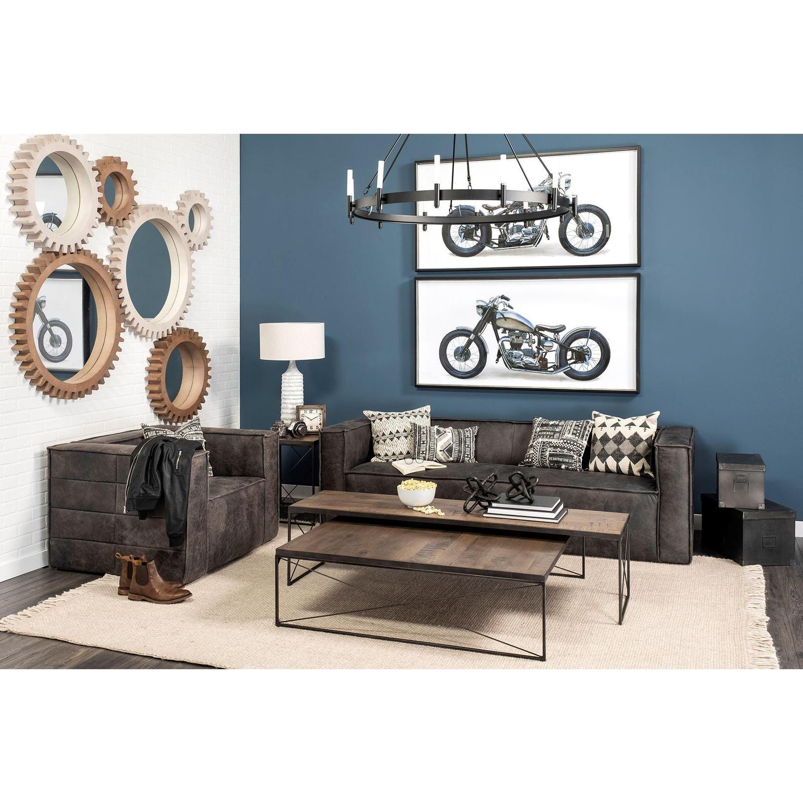 Mercana Redding Bronze Toned Metal Square Table Clock