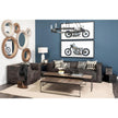 Mercana Trestman Brown Wood Top W/Black Iron Base Accent Bench Clearance