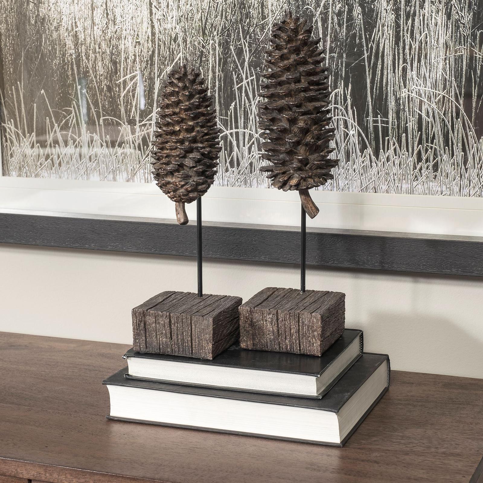 Mercana Pinterra Brown Resin Pinecone Replica Clearance