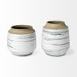 Mercana Sonnett White/Blue Ceramic Vase Clearance