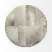 Mercana Zahavi Grey-toned Hair-on-hide Ottoman