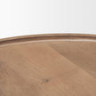Mercana Cleaver Round Brown Solid Wood Nesting Coffee Tables- Set of 2