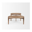 Mercana Cleaver Round Brown Solid Wood Nesting Coffee Tables- Set of 2