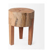 Mercana Asco Rustic Solid Reclaimed Wood Stool