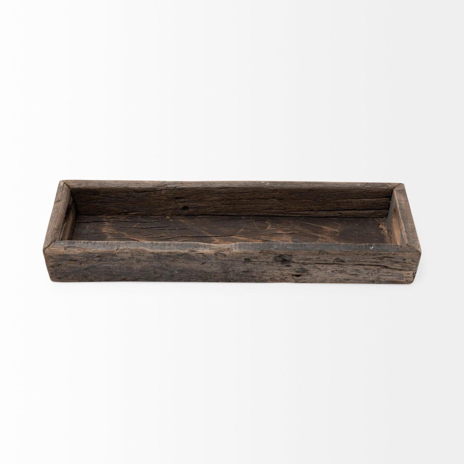 Mercana Vernon Brown Reclaimed Wood Tray