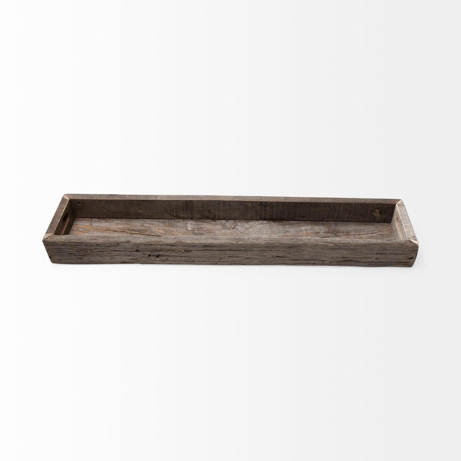 Mercana Vernon Brown Reclaimed Wood Tray