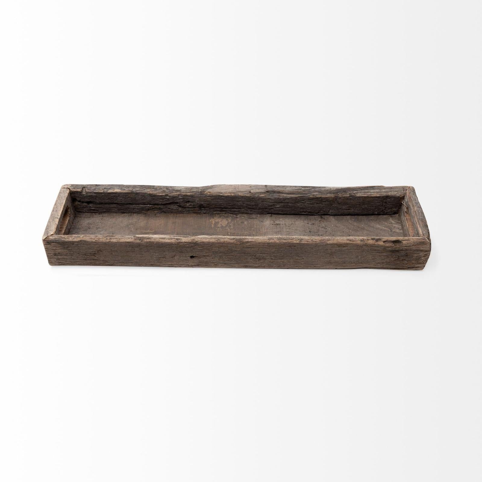 Mercana Vernon Brown Reclaimed Wood Tray