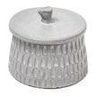 Mercana Azul Gray Ceramic Detailed Decorative Box