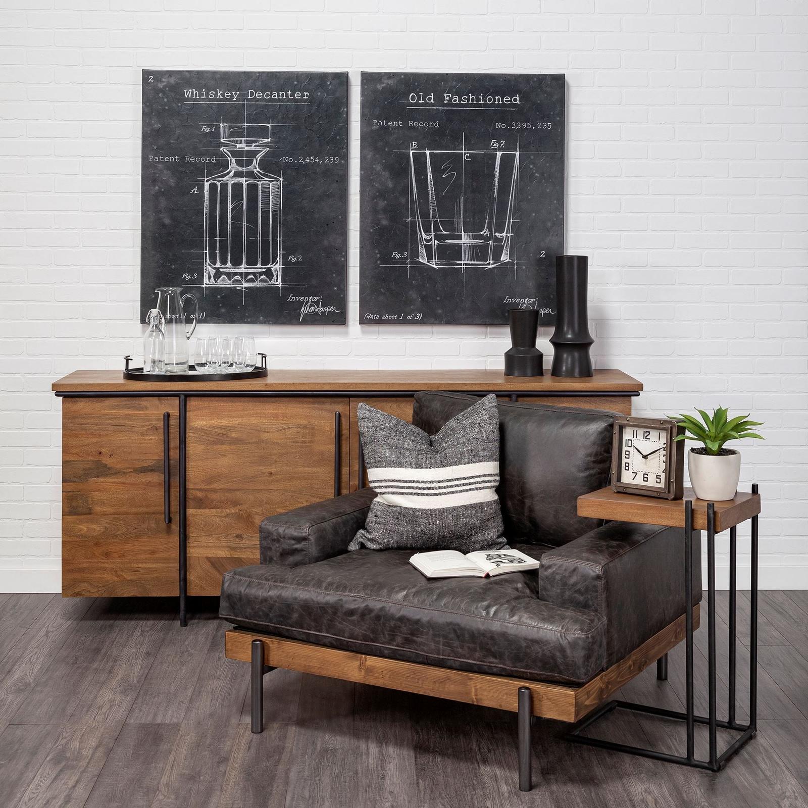 Mercana Redding Bronze Toned Metal Square Table Clock