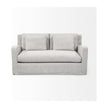 Mercana Denly Frost Gray Slipcover Two Seater Sofa Clearance