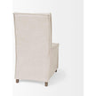 Mercana Elbert Fabric Slip-Cover Brown Wooden Base Dining Chair