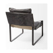 Mercana Hornet Leather Metal Frame Accent Chair