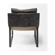 Mercana Hornet Leather Metal Frame Accent Chair