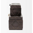 Mercana Cassia Brown Wooden Boxes- Set of 2