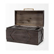Mercana Cassia Brown Wooden Boxes- Set of 2
