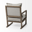 Mercana Sherlock Frost Gray Wood Frame Accent Chair Clearance
