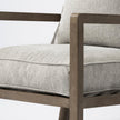 Mercana Sherlock Frost Gray Wood Frame Accent Chair Clearance