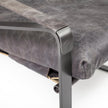 Mercana Hornet Leather Metal Frame Accent Chair