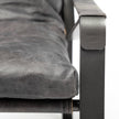 Mercana Hornet Leather Metal Frame Accent Chair