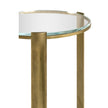 Jonathan Charles Cosmo Antique Brass Drinks Table ( 494976-LAB )