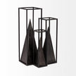 Mercana Memphis Black Metal Pyramid In A Square Frame
