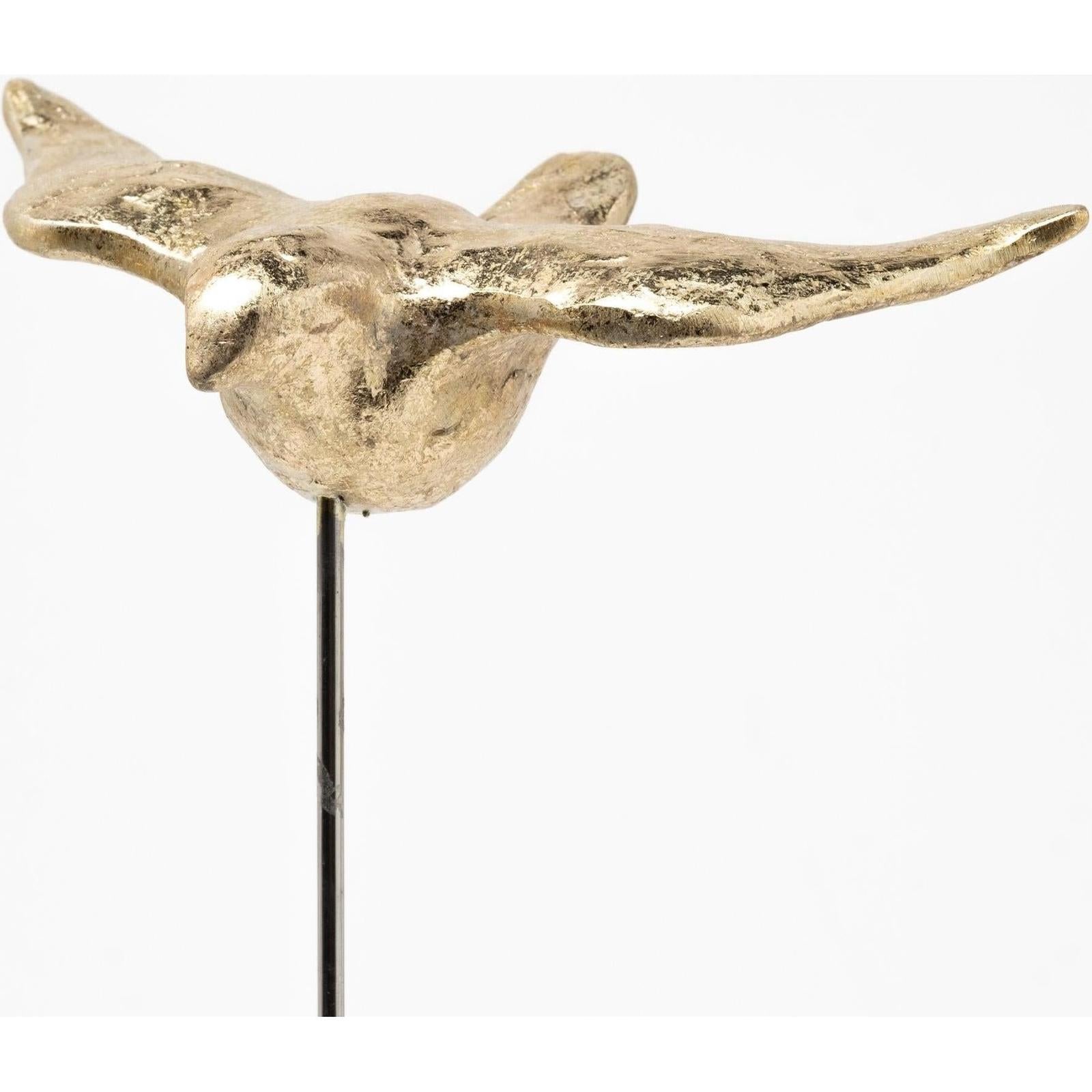 Mercana Aya Gold Metal Decorative Birds - Set of 3