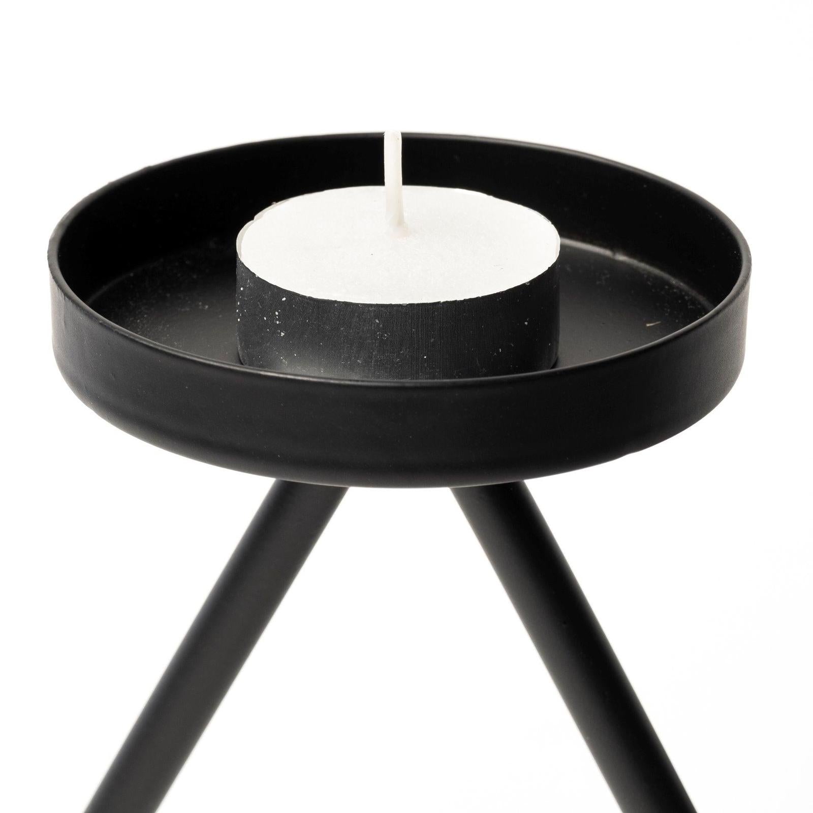 Mercana Meira Black Metal Seven Votive Table Candle Holder Clearance