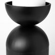 Mercana Alex Black Metal Cylindrical Table Candle Holder