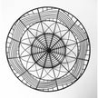 Mercana Idris Black Metal Geometric Mesh Bowls- Set of 2 Clearance