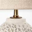 Mercana Mariam Cream Coral-Inspired Base Table Lamp