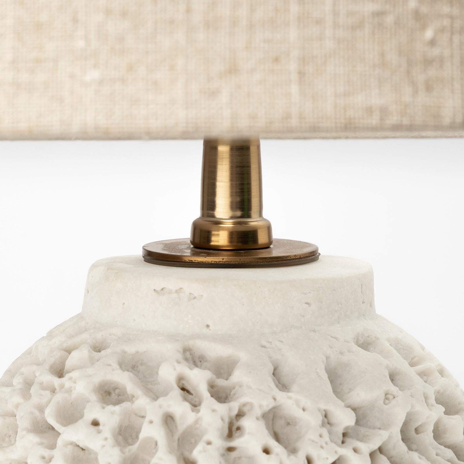 Mercana Mariam Cream Coral-Inspired Base Table Lamp