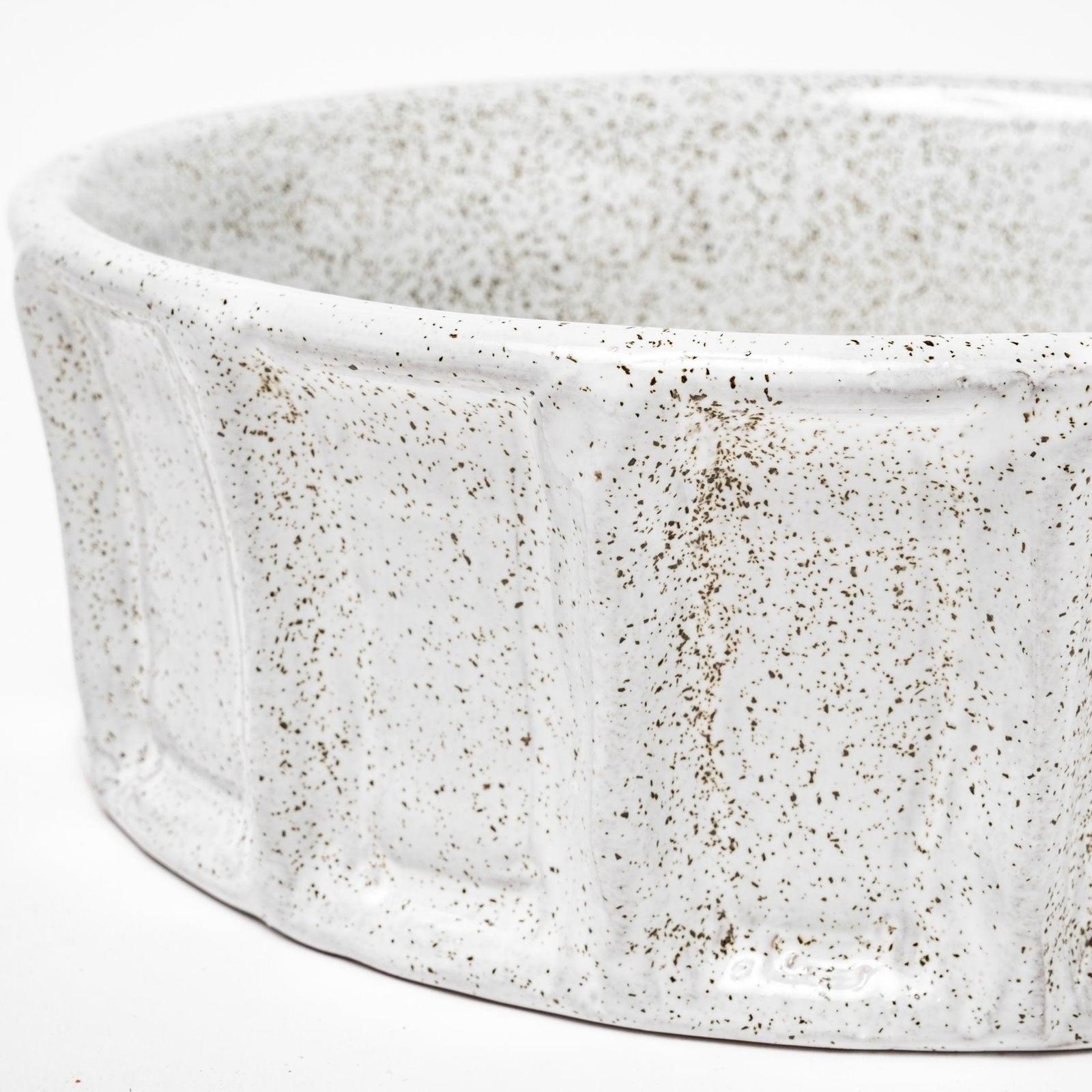 Mercana Silone White Ceramic Bowl Clearance
