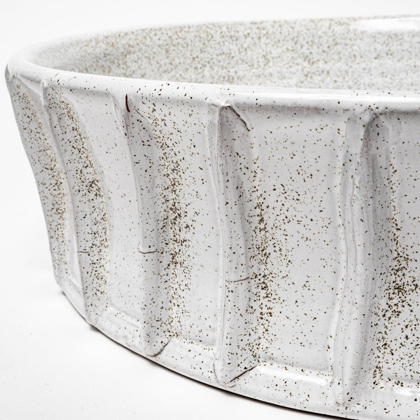 Mercana Silone White Ceramic Bowl Clearance