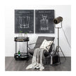 Mercana Debdou Gold Metal Adjustable Cinema-Style Floor Lamp Clearance