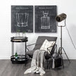 Mercana Madeline Large Gunmetal Gray Metal Glass Test Tube Vase Clearance