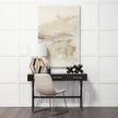 Mercana Edwards Gold Metal Base w/ Cream Fabric Shade Table Lamp Clearance