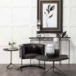 Mercana Omega Black Metal Stacked Ring Table Candle Holder Clearance