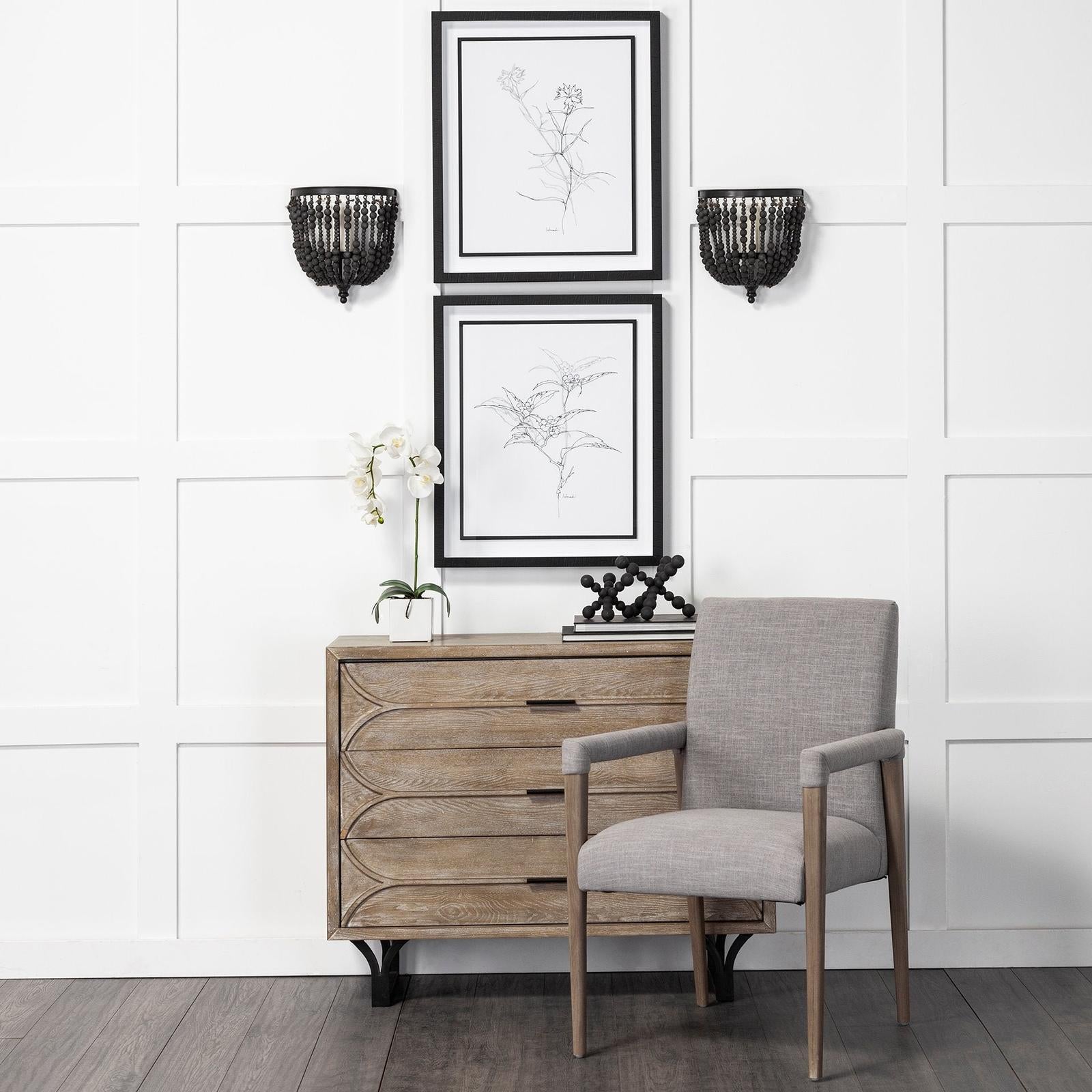Mercana Carollan Black Geometric Wood Ball Jack